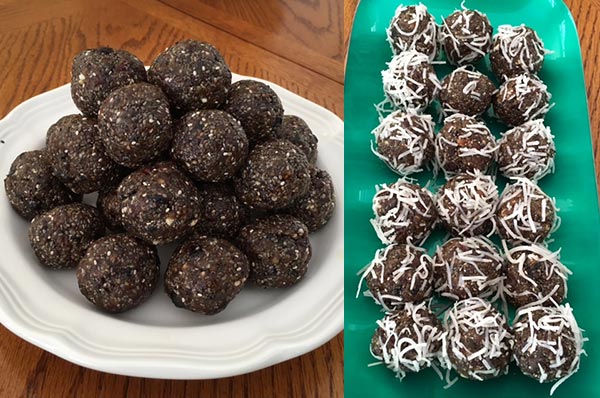 Berry energy bites
