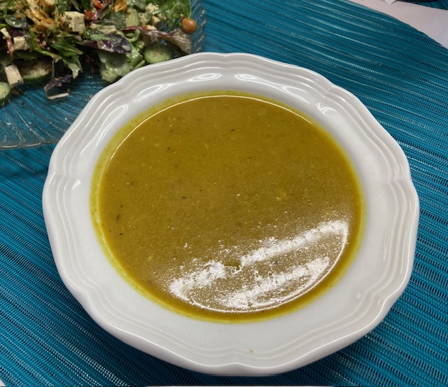 Cabbage Turmeric Coconut Soup