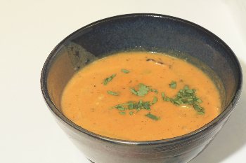 Carrot Onion Soup with Thyme