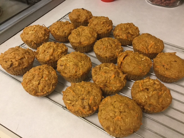 Carrot Walnut Muffins