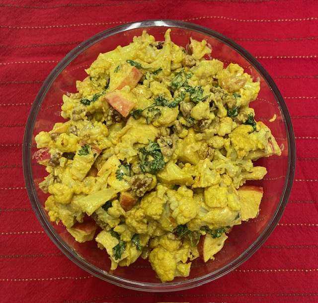 Cauliflower Walnut Apple Salad