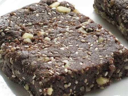 Chocolate Chia Walnut Bars