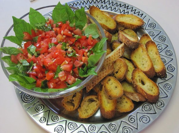 Fresh Bruschetta and Toast