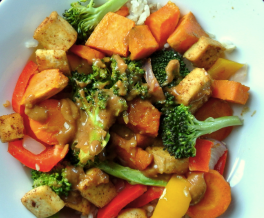 Gado Gado (Peanut Sauce) Stir Fry