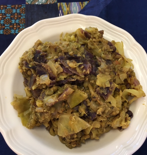 Indian Cabbage with Lentils
