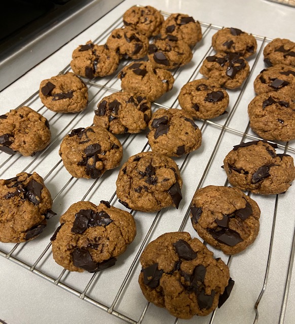 PB2 Chocolate Chip Cookies