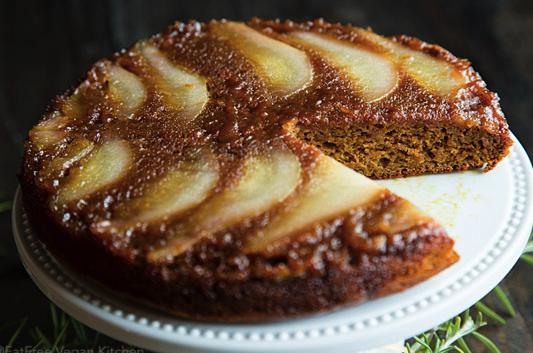 Pear Spice Upside-Down Cake