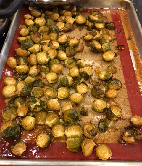 Spicy Roasted Brussels Sprouts