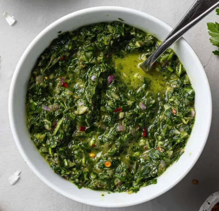 Viki's Carrot Greens Chimichurri
