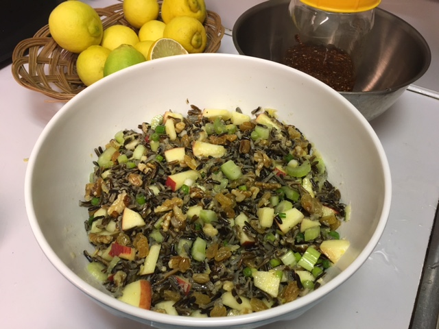 Wild Rice Salad with Apples and Walnuts